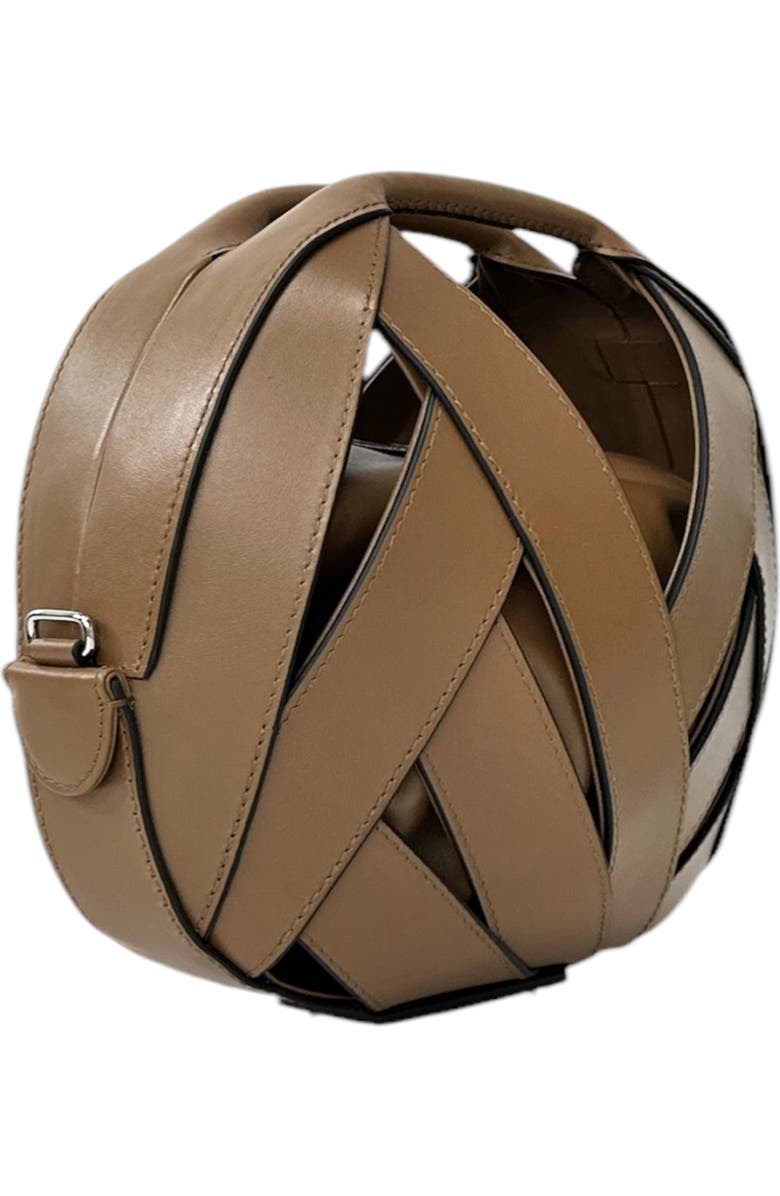 PERRIN PARIS Le Petit Panier Shoulder Bag, Alternate, color, Sepia
