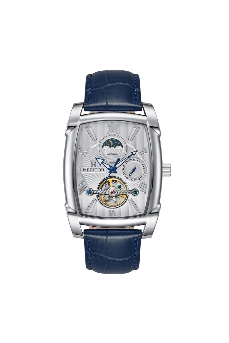 Valentin Mens Automatic Watch with Date, Main, color, Blue