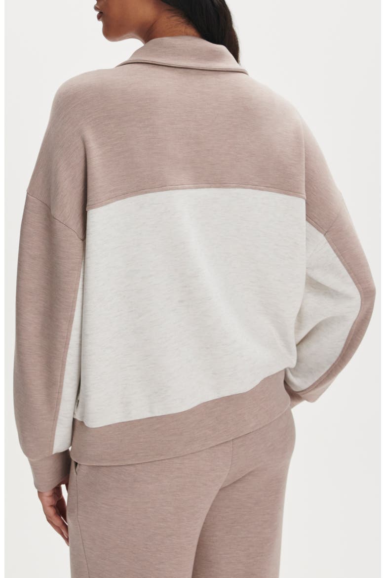 Garcia Full Zip Sweatshirt, Alternate, color, IVORY MARL/ TAUPE MARL