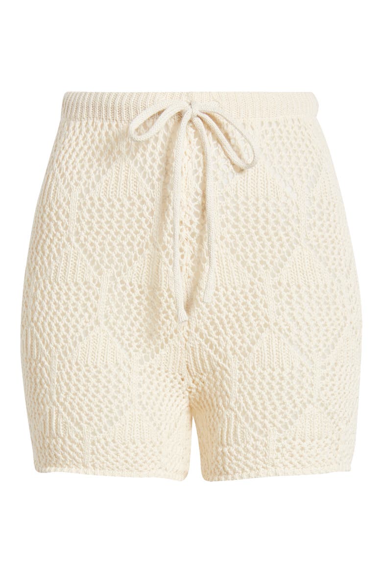 Island Hopper Crochet Shorts, Alternate, color, NATURAL