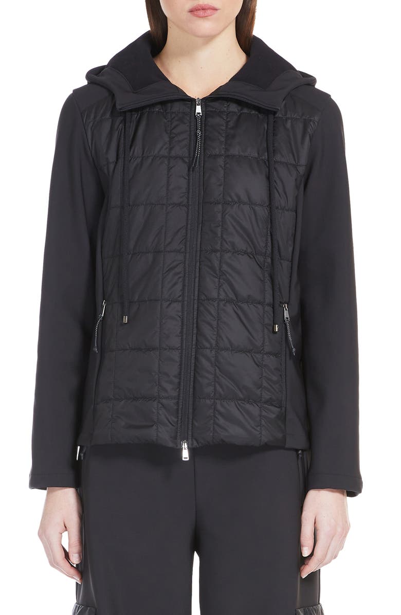 Max Mara Leisure Reed Mixed Media Puffer Jacket, Main, color, 