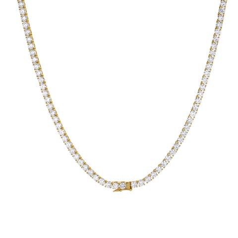 Gstaad 10K Yellow Gold Lab Grown Diamond Tennis Chain - 18.94 Carats