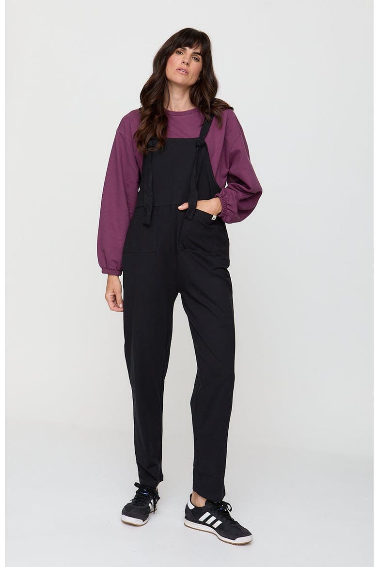 Organic Cotton Lila Jumpsuit, Alternate, color, Black