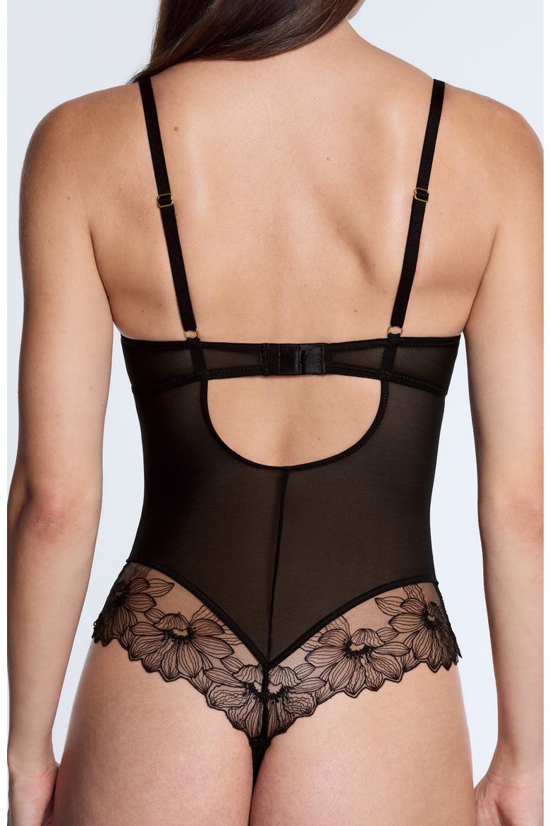 Embroidery Lift Up Teddy, Alternate, color, Black