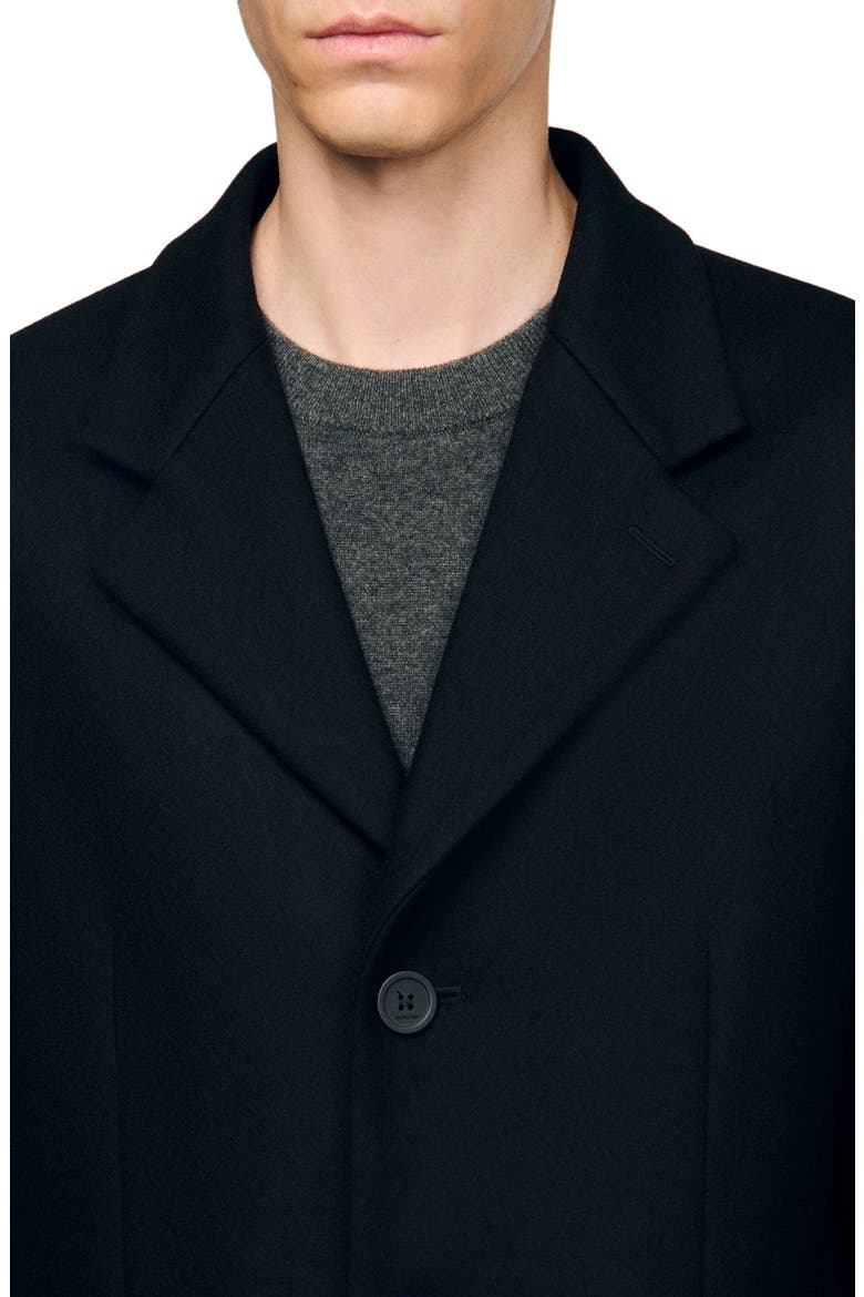 Wool and cashmere coat, Alternate, color, Black