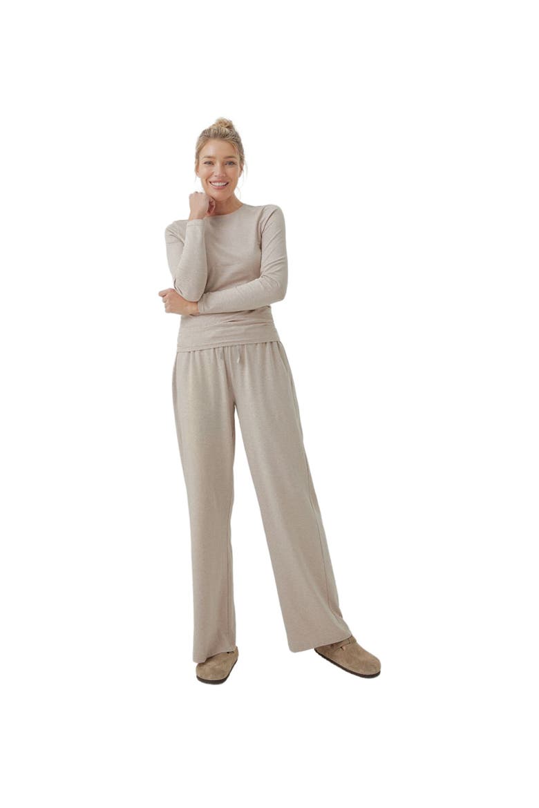 Cool Stretch Lounge Pant Made With Organic Cotton, Main, color, Oat Heather