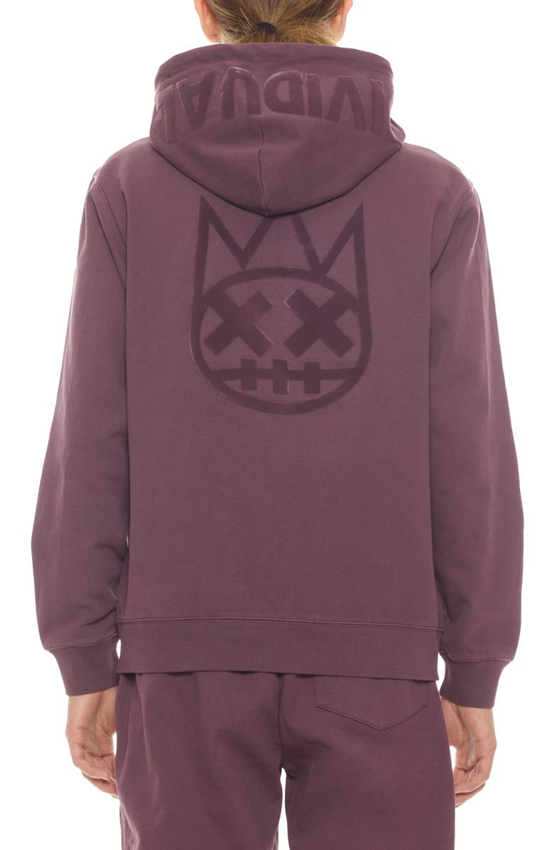 Cult of Individuality Logo Zip-Up Hoodie, Alternate, color, Grape Compote