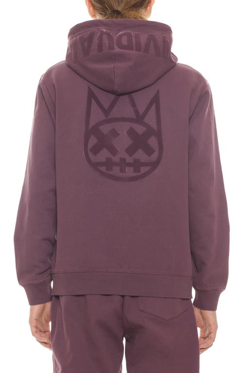 Cult Of Individuality Zip Hoody In Grape Compote In Grape Compote