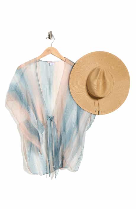 Vince Camuto Ombré High-Low Topper & Hat Set