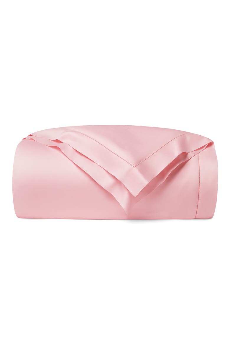 Fiona Cotton Sateen Duvet Cover, Main, color, CARNATION