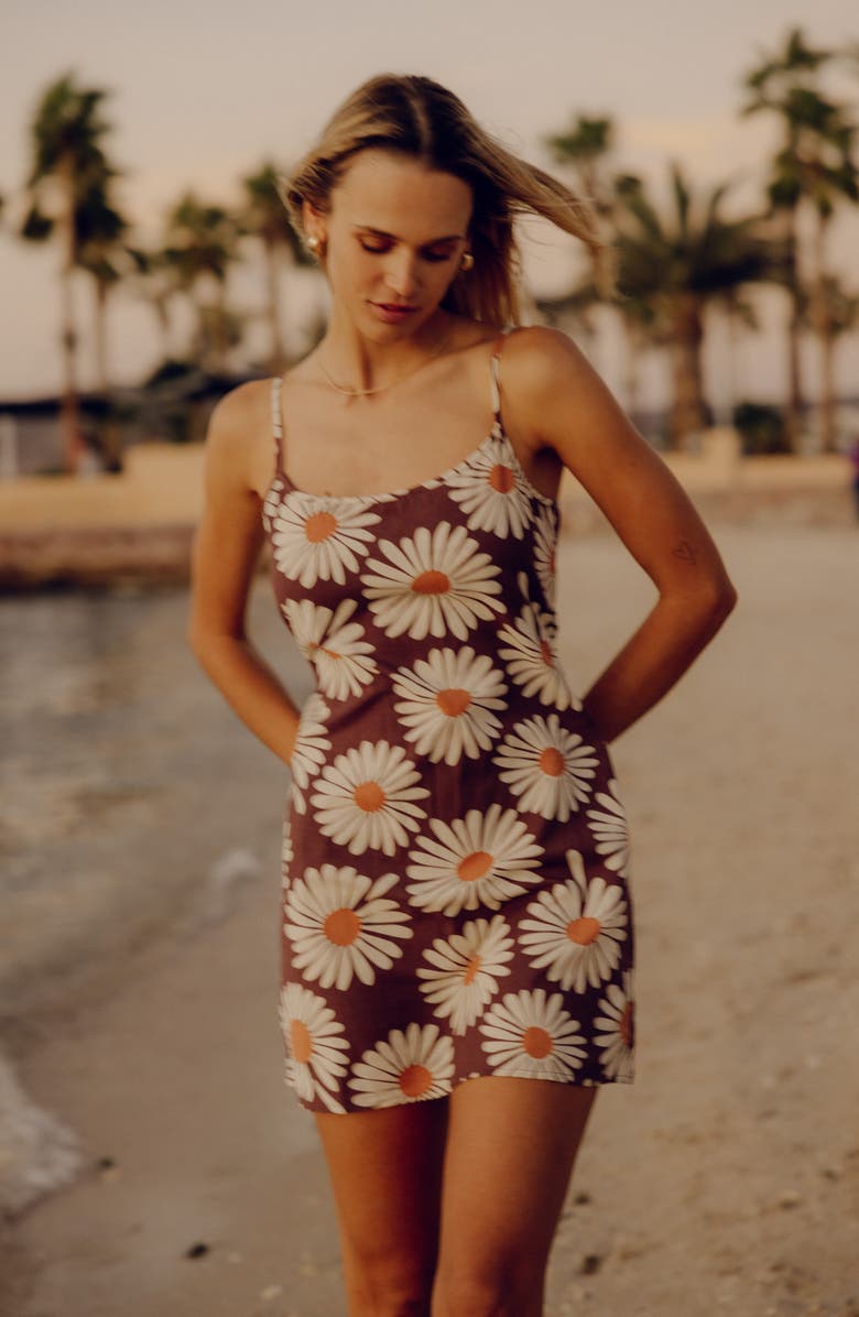 Billabong Beach Haze Body-Con Minidress, Alternate, color, Espresso