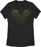 Mickey & Friends Women's Mickey & Friends Confetti Mickey Mouse Logo  Graphic T-Shirt