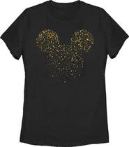 Mickey & Friends Women's Mickey & Friends Confetti Mickey Mouse Logo  Graphic T-Shirt