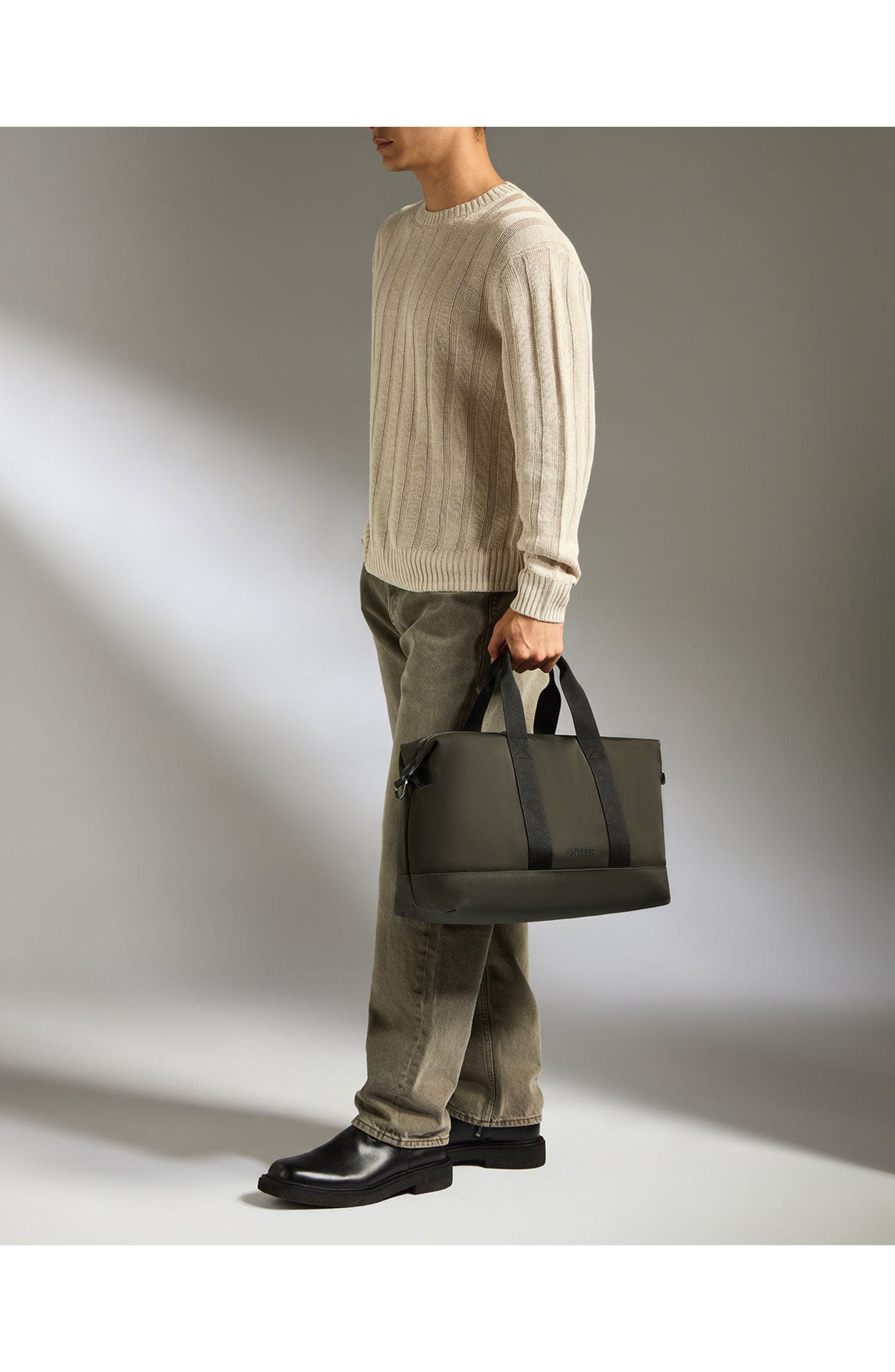 Icon Overnight Bag, Alternate, color, Dark Khaki Green