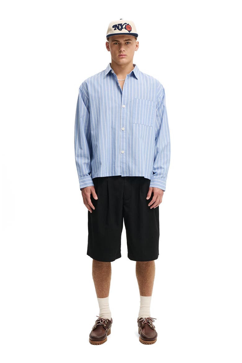 Men's Super Baggy Pleated Short, Alternate, color, Black