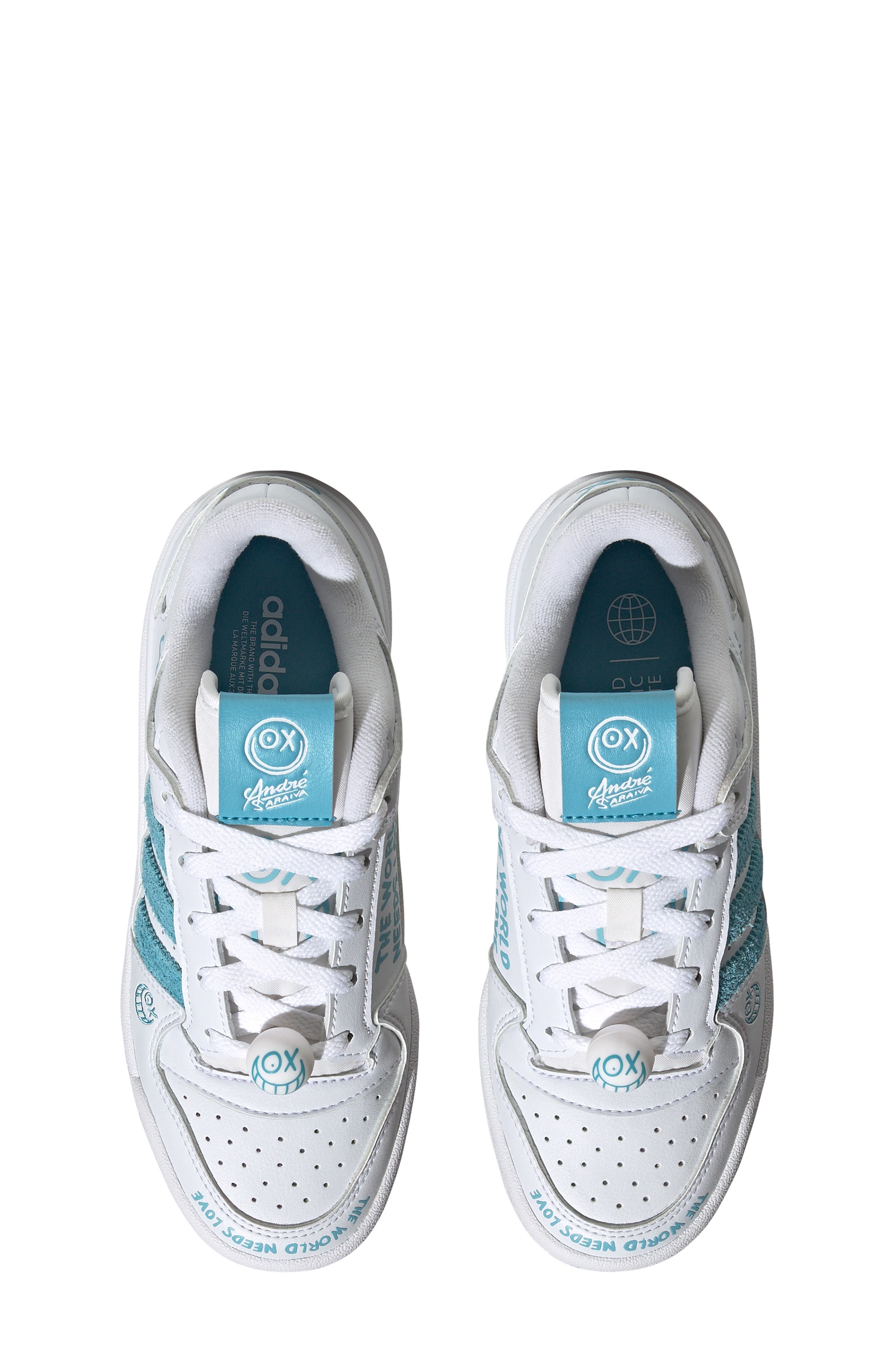 adidas x André Saraiva Kids' Forum Low Sneaker, Alternate, color, 