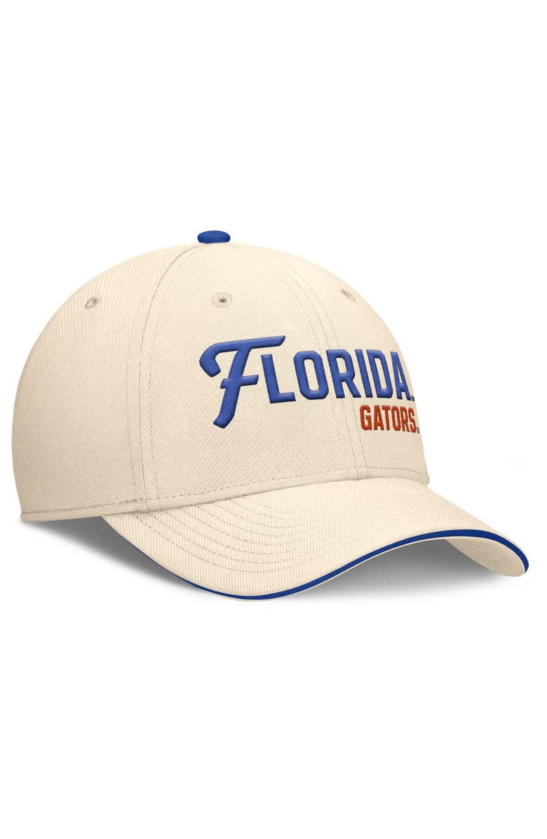 Jordan Brand Men's Jordan Brand Natural Florida Gators 2026 Primetime Swooshflex Hat, Alternate, color, Natural