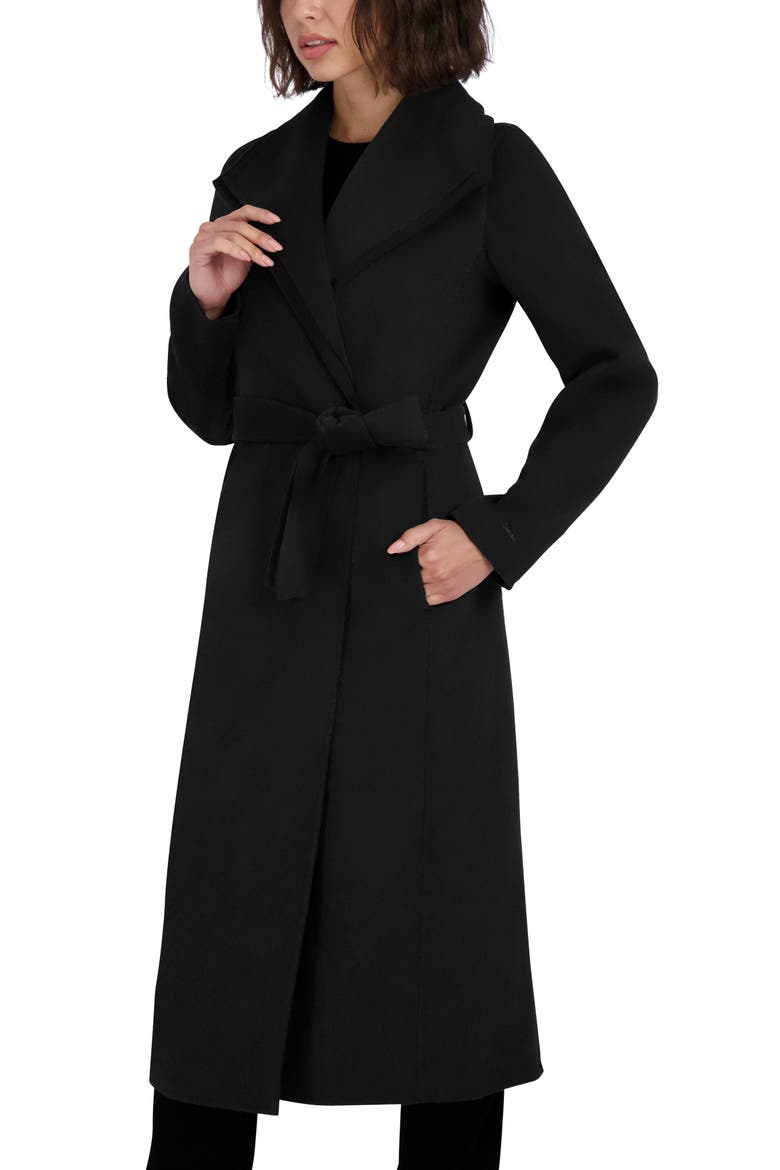 Elliot Wool Blend Coat, Alternate, color, BLACK