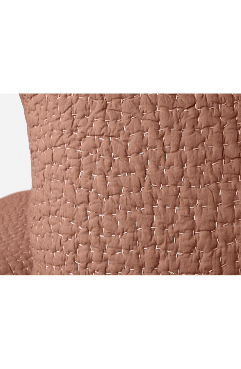Coyuchi Pebbled Organic Cotton Pillow Sham, Alternate, color, Praline