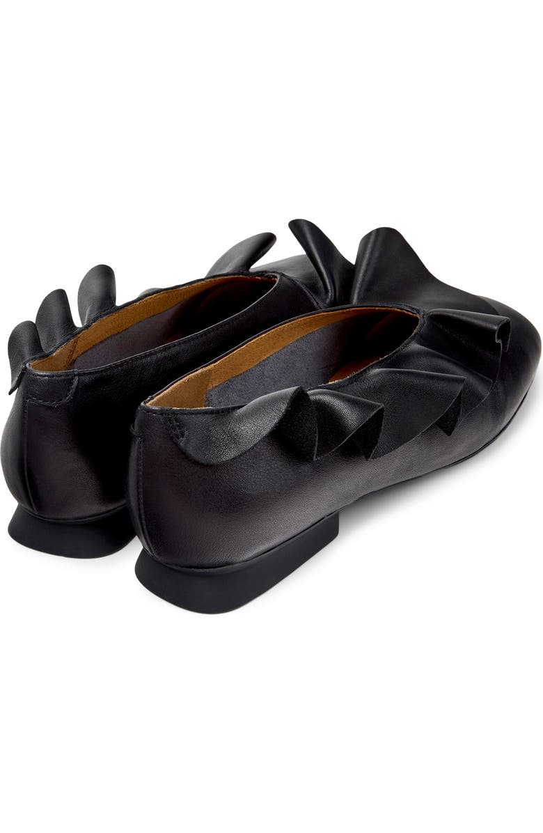 Camper Casi Myra Ruffle Flat, Alternate, color, Black