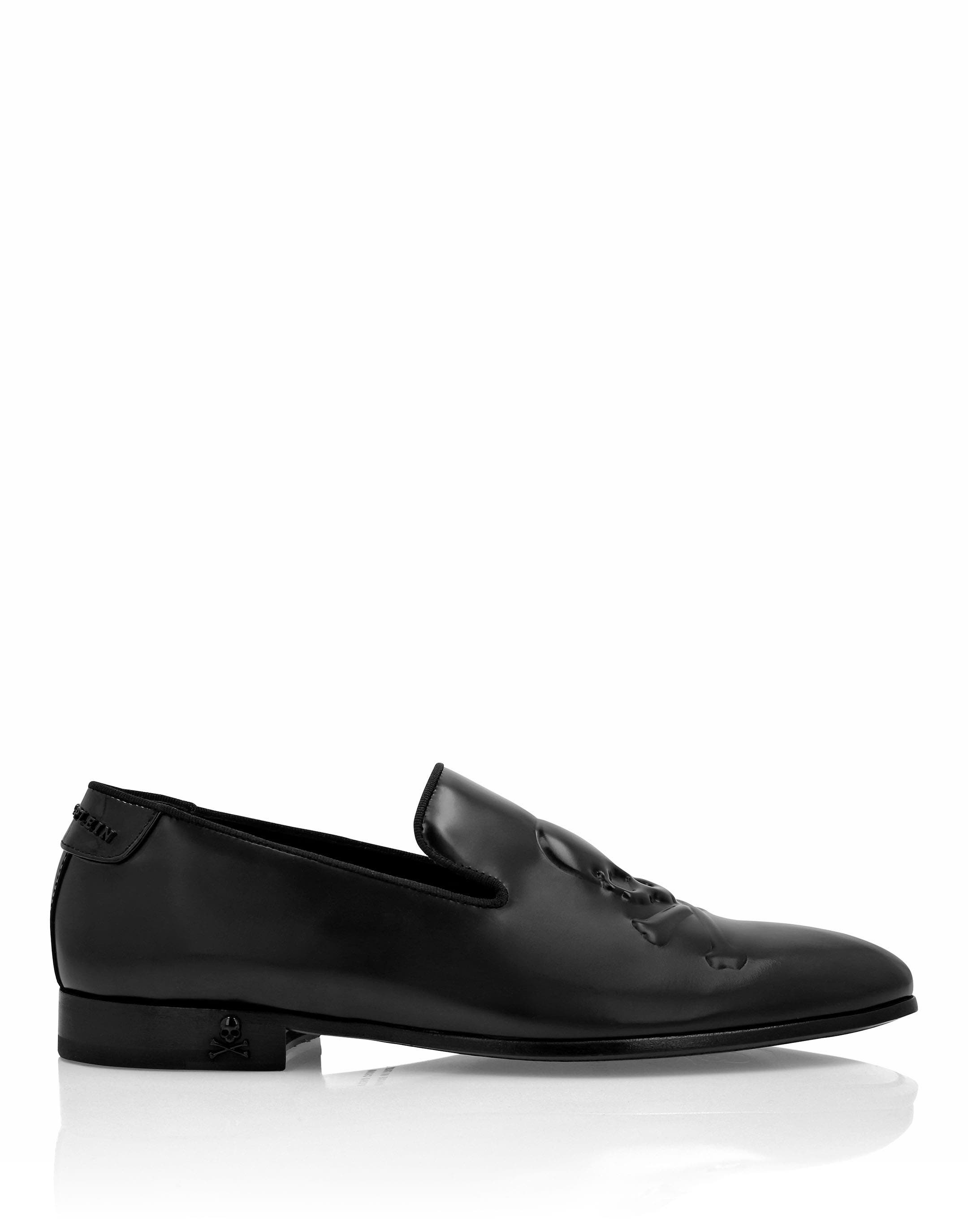Calf Skin Leather Loafers Men, Alternate, color, black