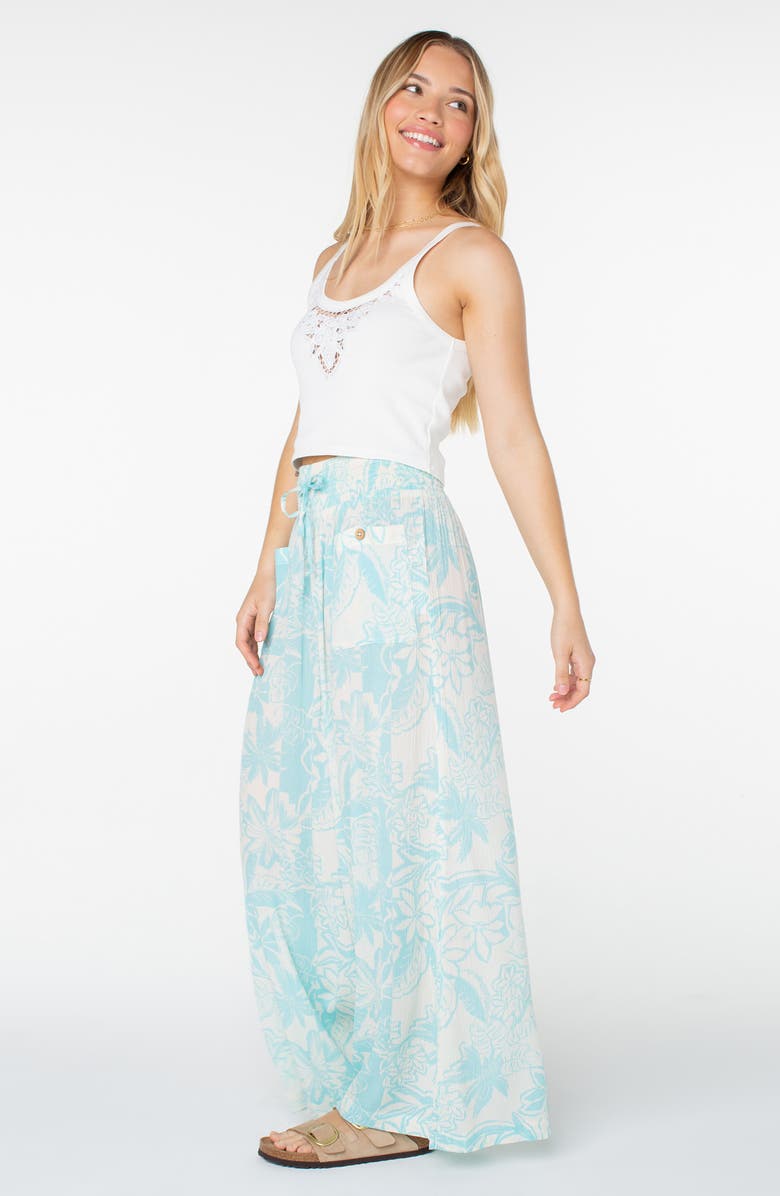 Roxy Sunset Daze Wide Leg Pants, Alternate, color, Tibetan Stone Tropicol Print