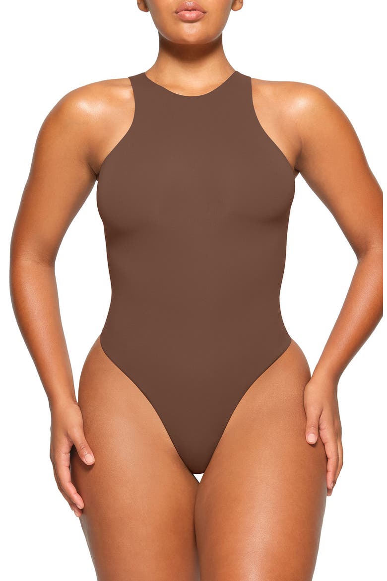 Fits Everybody High Neck Bodysuit, Main, color, JASPER