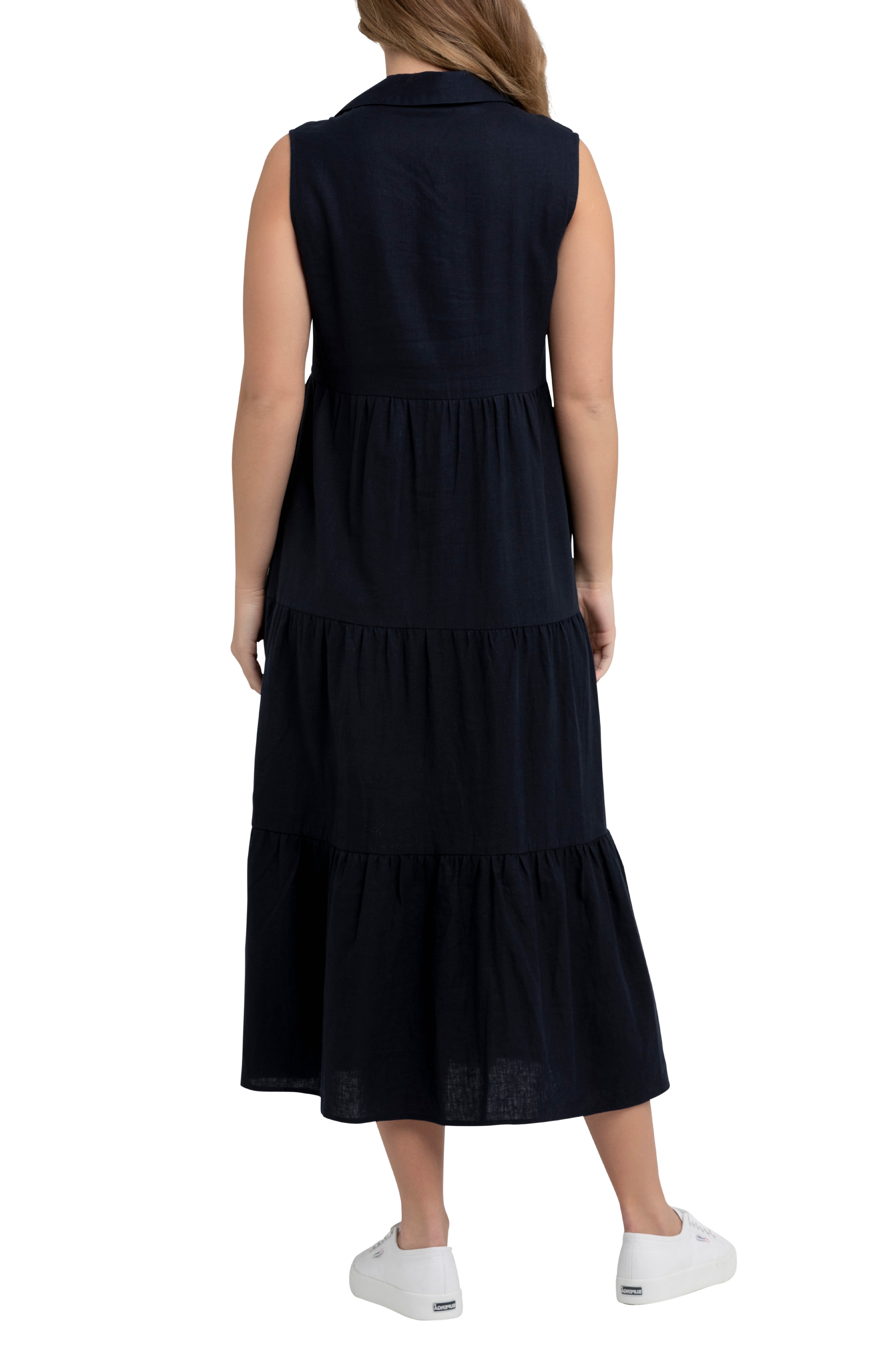 Tracy Tiered Linen Dress - image 2