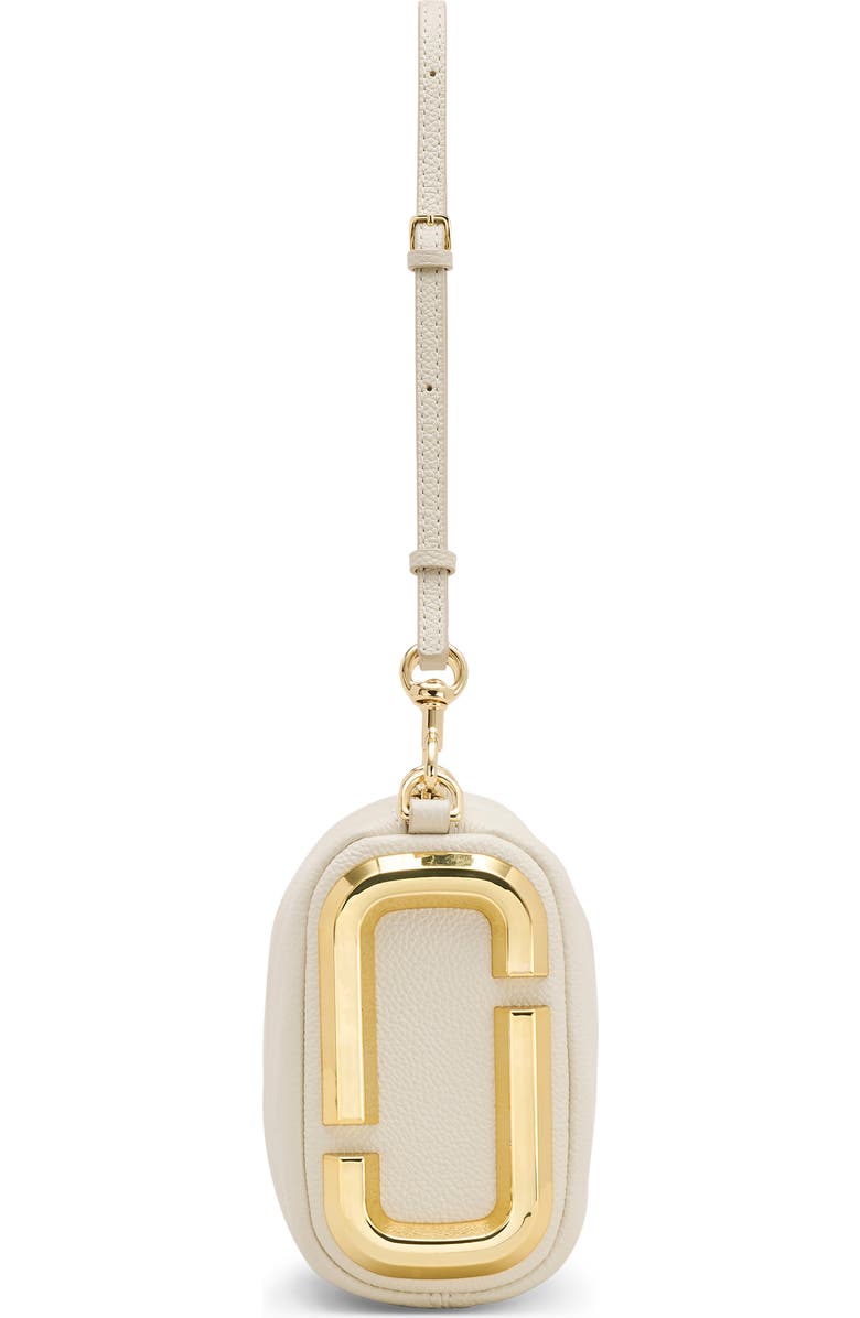 Marc Jacobs The Snapshot Leather Shoulder Bag, Alternate, color, Cloud White