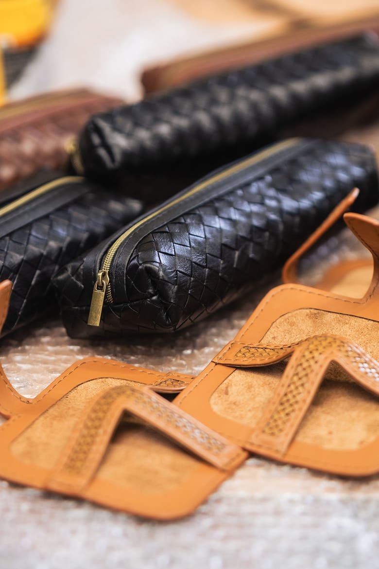 Woven Pencil Case, Alternate, color, Black