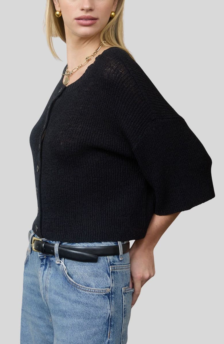 Blu Pepper Three-Quarter Sleeve Cardigan, Alternate, color, 