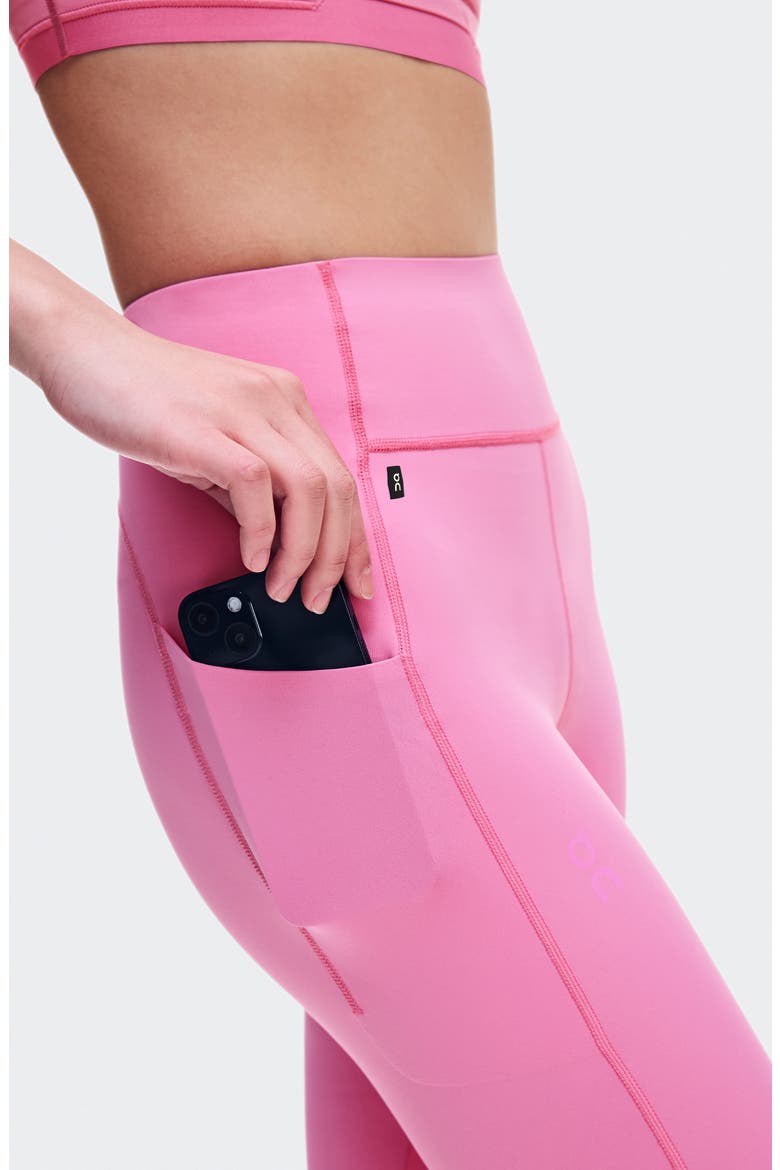 7\/8 Train High Waist Pocket Leggings, Alternate, color, BUBBLEGUM