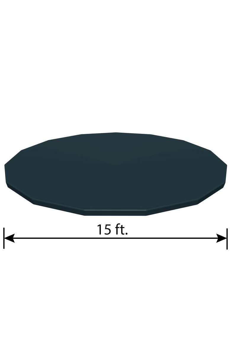 Flowclear Bestway 14' Black Pool Cover in Black for Pro Frame Pools, Alternate, color, 