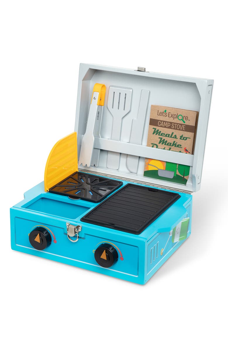 Melissa & Doug Let's Explore Wooden Camp Stove Playset, Alternate, color,