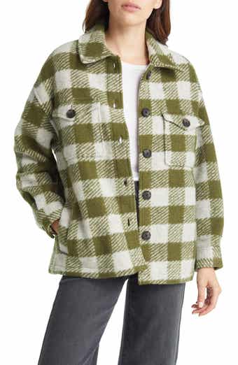 Fenix Check Wool Blend Shirt Jacket