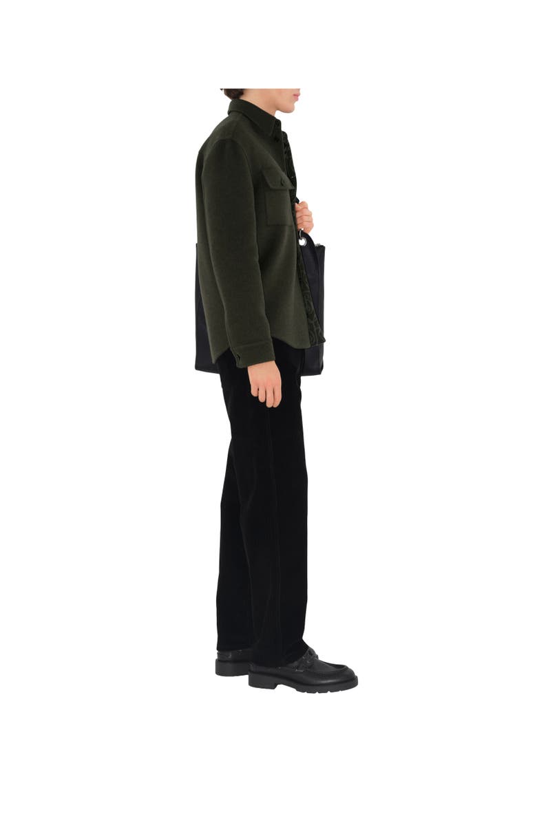 Burberry Wool Cashmere Overshirt, Alternate, color, 