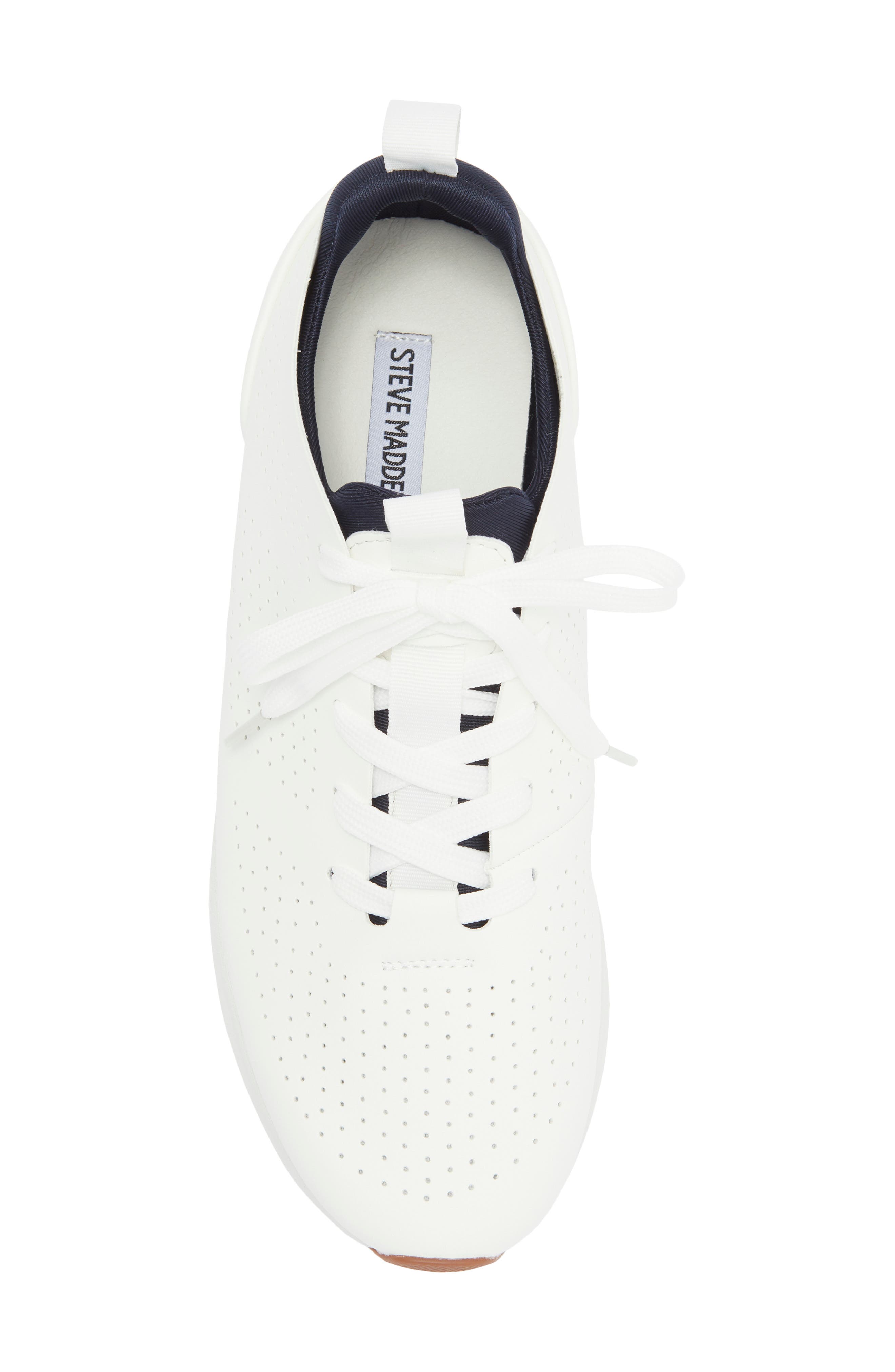 Steve Madden Scheen Perforated Sneaker, Alternate, color, 