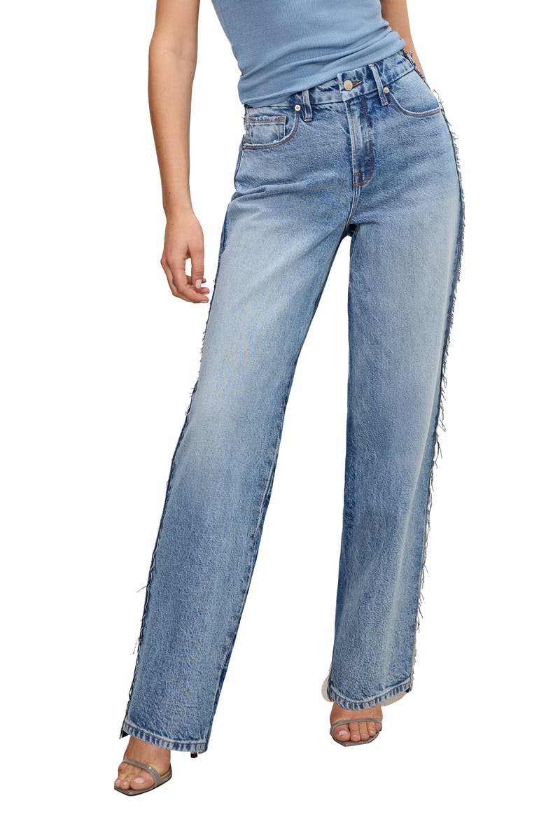 Good '90s High Waist Relaxed Straight Leg Jeans, Main, color, INDIGO831
