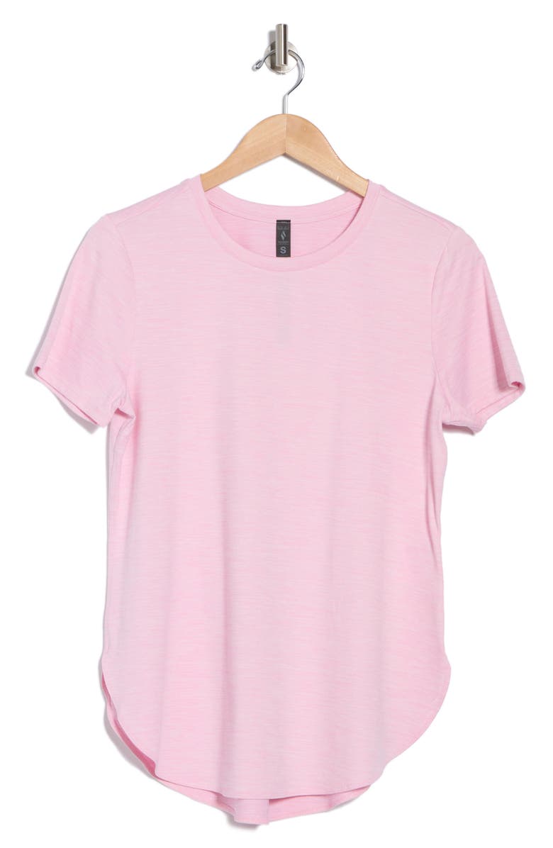 SKECHERS GO DRI<sup>®</sup> SWIFT Tunic T-Shirt, Alternate, color, White/ Pink