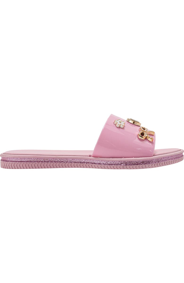bebe Charm Slide Sandal, Alternate, color, Light Pink