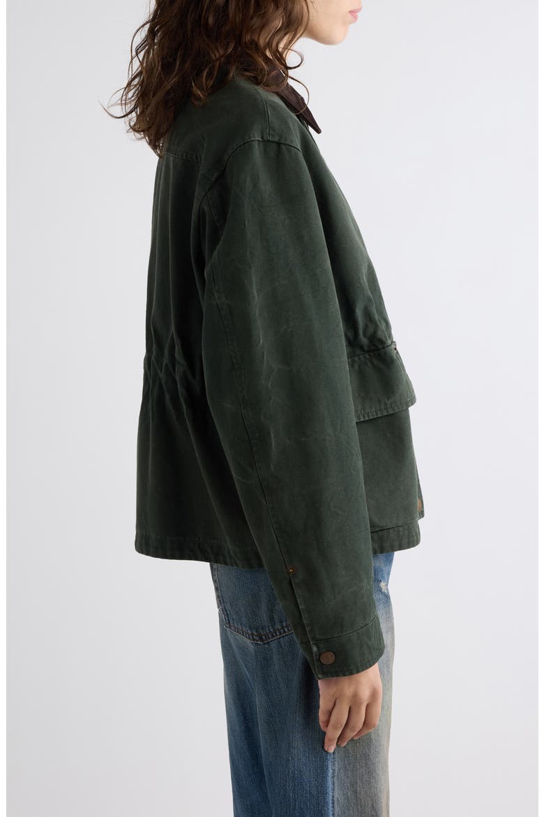 Onuk Canvas Jacket, Alternate, color, DARK GREEN