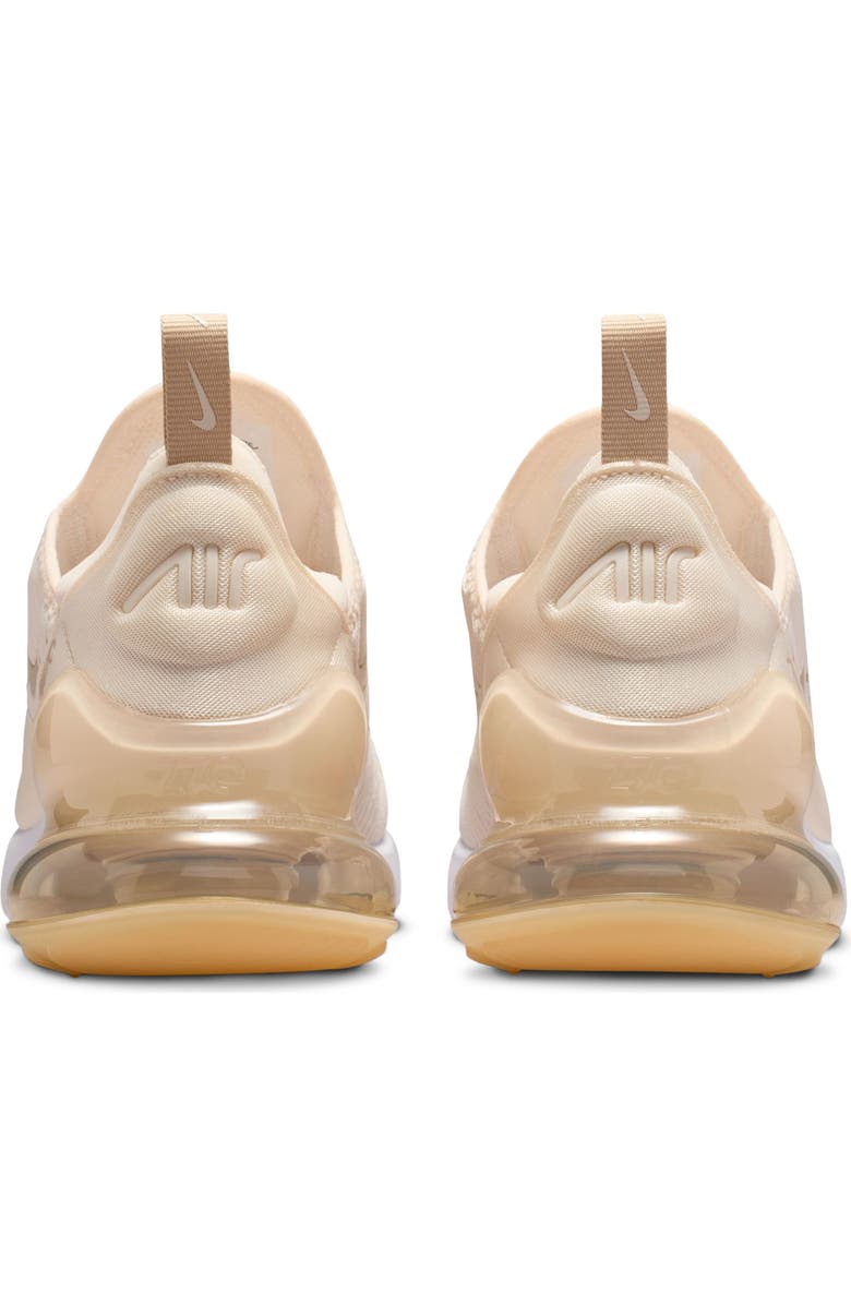 Nike Air Max 270 Sneaker, Alternate, color, Chalk/ Sand Drift/ White