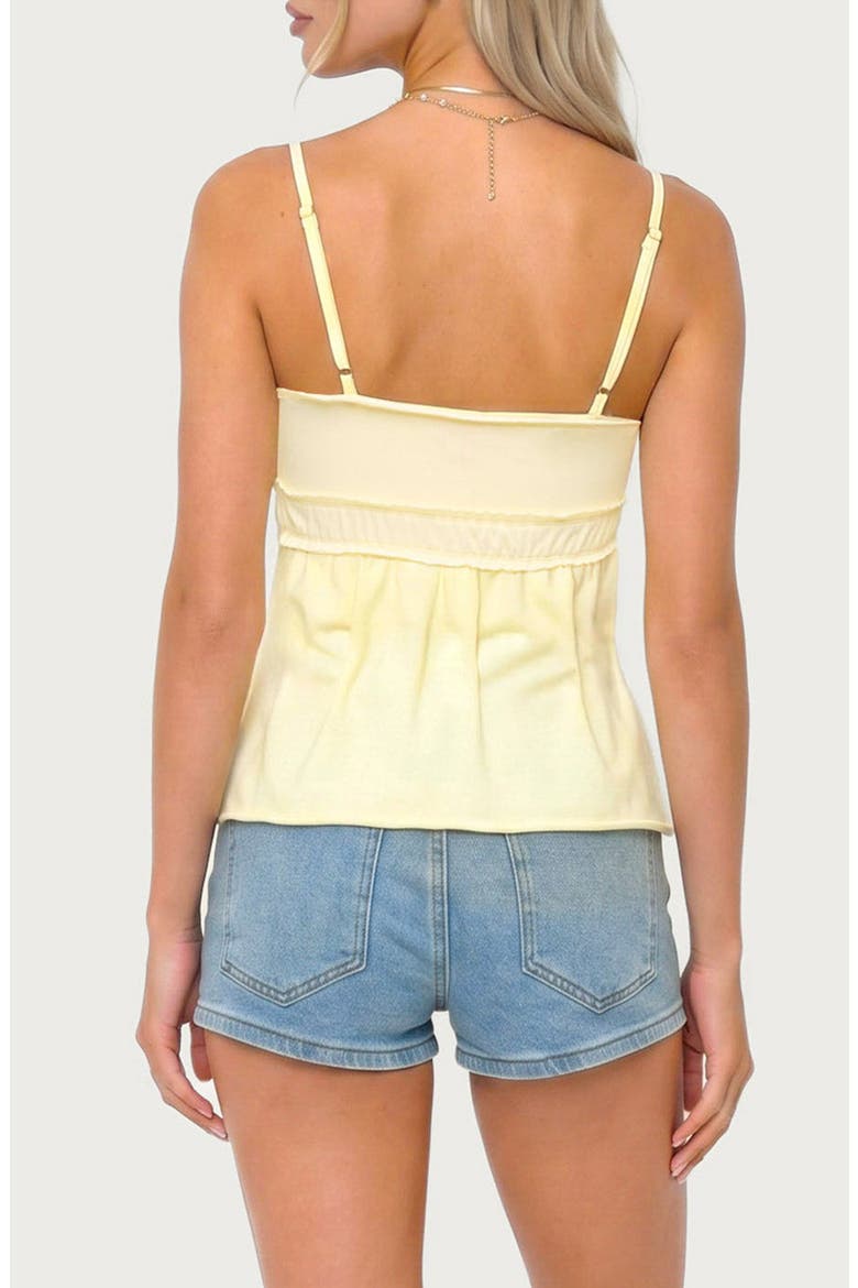 Zepher Lettuce Trim Tank Top, Alternate, color, YELLOW