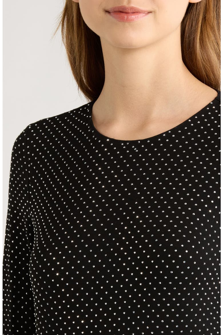 The Rhinestone Jersey Top, Alternate, color, BLACK