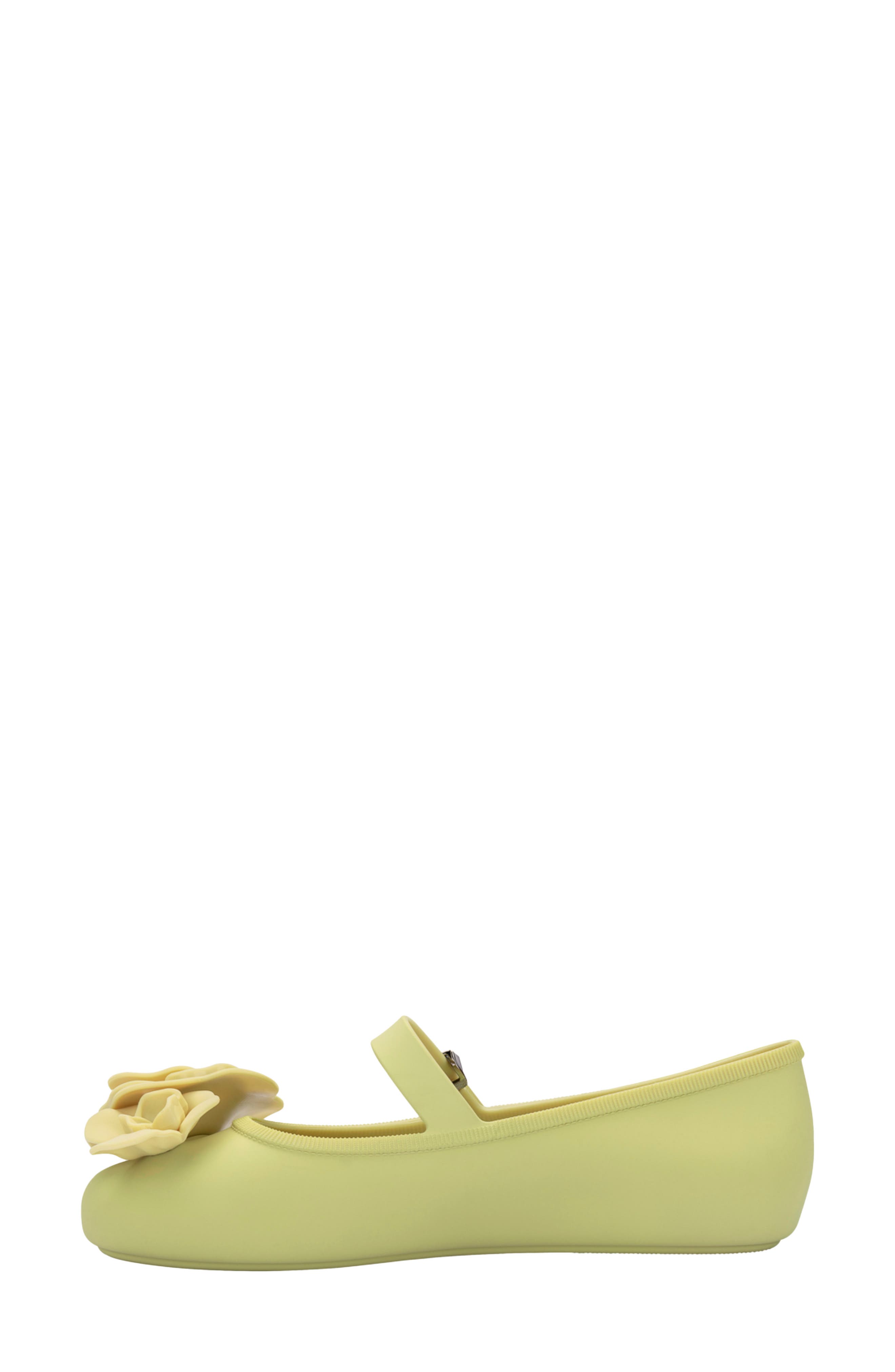 Soft Ballerina Petals Mary Jane Flat, Alternate, color, GREEN