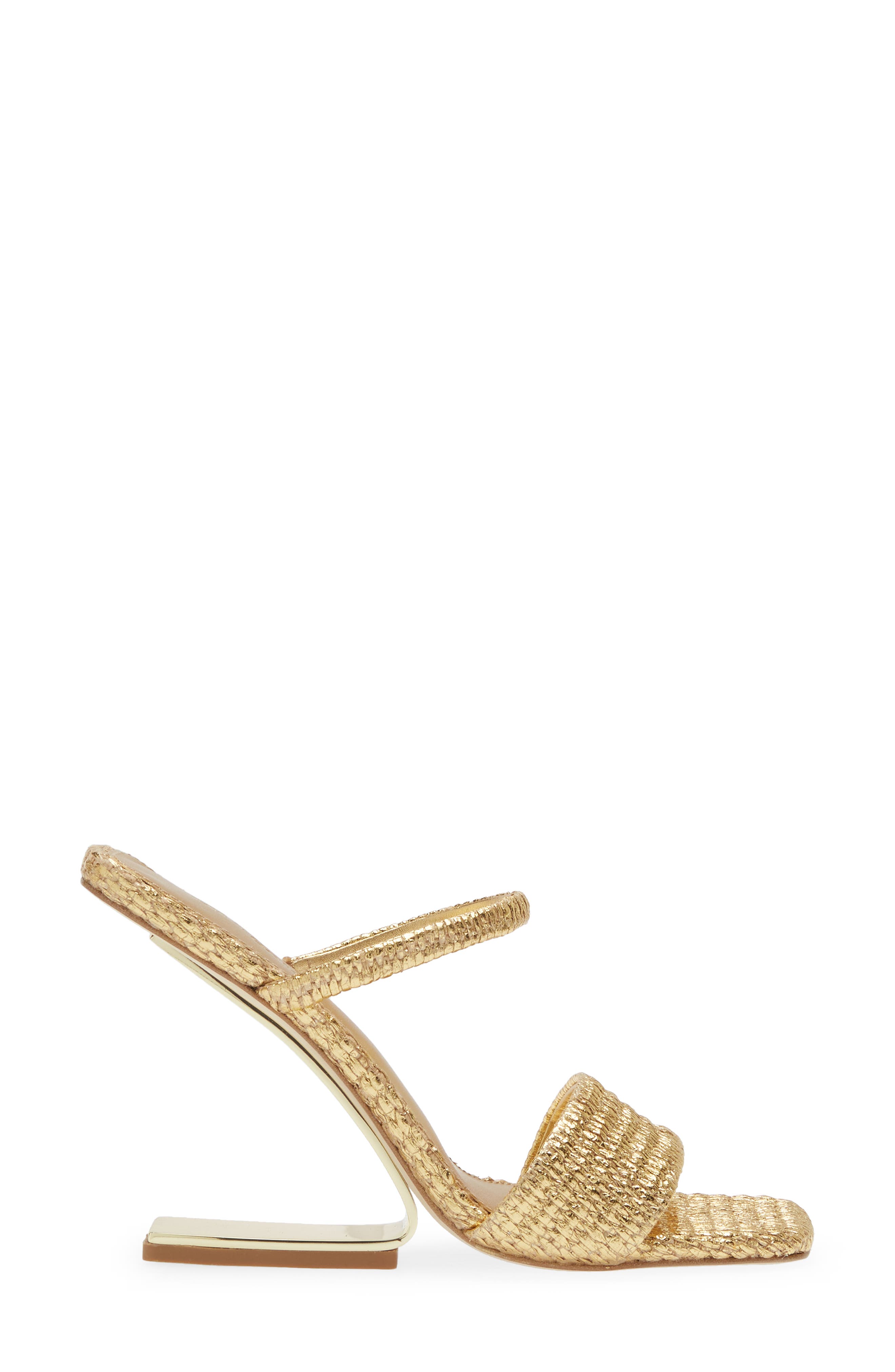 Cult Gaia Rene Metallic Sandal, Alternate, color, 