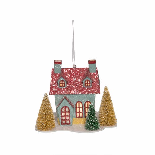 Carol & Frank Boho Christmas Houses Ornament Set Of 3 In Multi