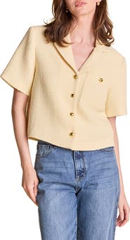 English Factory Tweed Short Sleeve Shirt