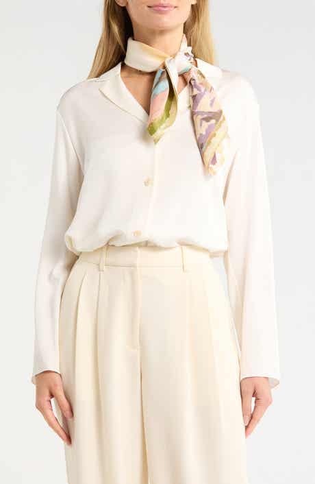 Vince Camuto Scenic Palm Print Bandanna