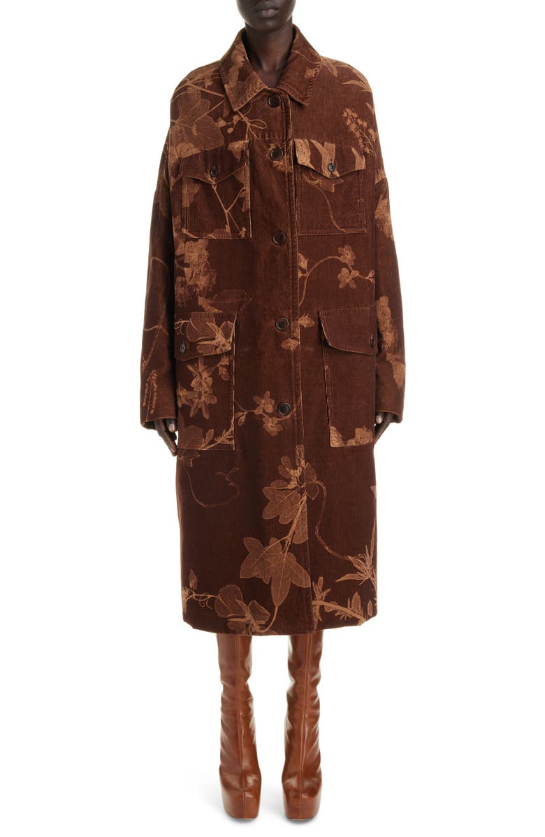 Dries Van Noten Restonas Oversize Reversible Coat, Main, color, 